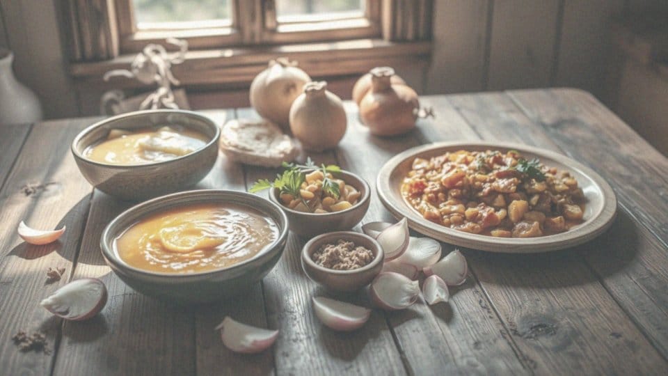Jakie są popularne potrawy z cebulą w różnych kuchniach?