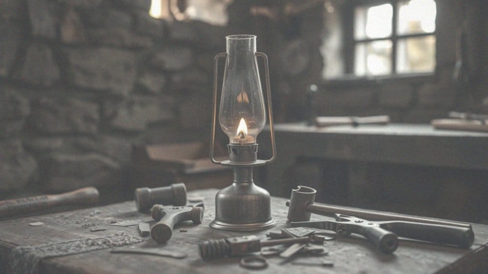 Jak wyglądała konstrukcja pierwszej lampy naftowej?